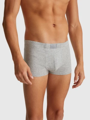 Benetton, Boxers In Cotton Blend, Size: XL, Light Gray, Men United Colors of Benetton