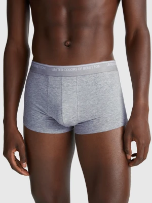Benetton, Boxers In Stretch Cotton, Size: XL, Light Gray, Men United Colors of Benetton