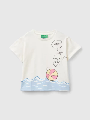 Benetton, Boxy Fit ©peanuts T-shirt, size 104, Creamy White, Kids United Colors of Benetton