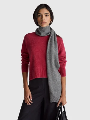 Benetton, Boxy Fit Sweater In Wool Blend, Size: XXS, Strawberry, Women United Colors of Benetton