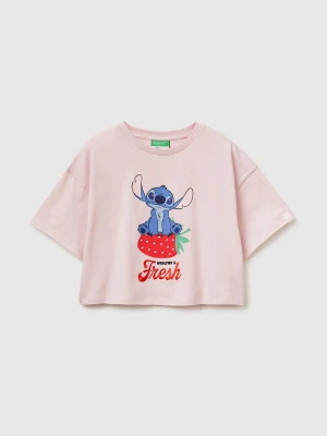 Benetton, Boxy Fit T-shirt ©disney Lilo & Stitch, Size: XL, Pink, Kids United Colors of Benetton