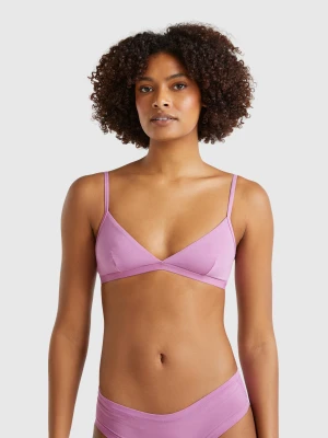 Benetton, Bra In Super Stretch Cotton, size 1°, Mauve, Women United Colors of Benetton