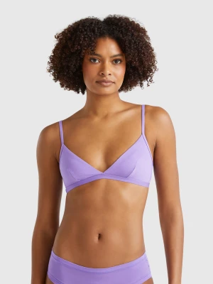 Benetton, Bra In Super Stretch Cotton, size 1°, Periwinkle, Women United Colors of Benetton