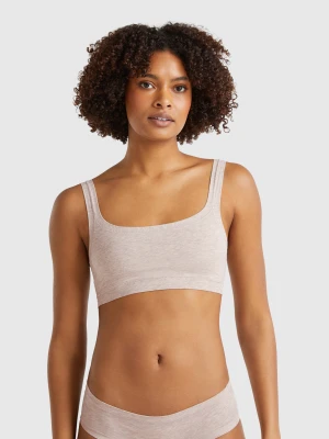 Benetton, Bra In Super Stretch Organic Cotton, size OS, Beige, Women United Colors of Benetton