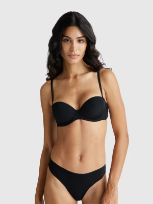 Benetton, Bra With Removable Straps, Black, Women United Colors of Benetton