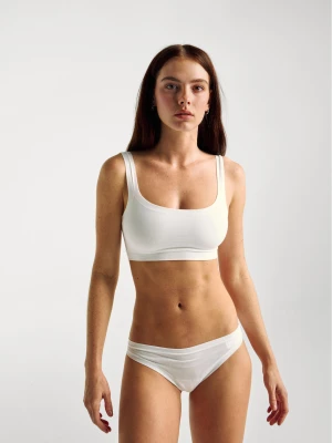Benetton, Brassiere In Super Stretch Cotton, size OS, White, Women United Colors of Benetton