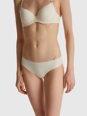Benetton, Brazilian Stretch Underwear With Lace, size XS, Creamy White, Women United Colors of Benetton