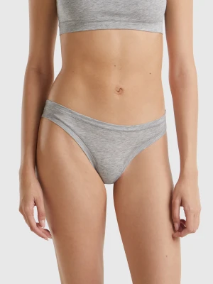 Benetton, Underwear In Super Stretch Cotton., size OS, Light Gray, Women United Colors of Benetton