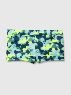 Benetton, Camouflage Sea Boxer, Size: XS, Dark Blue, Kids United Colors of Benetton