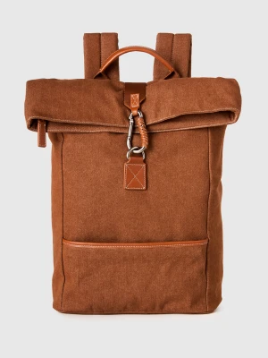 Benetton, Canvas Backpack, Size: OS, Brick Red, Men United Colors of Benetton