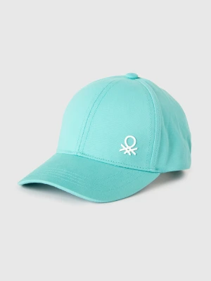 Benetton, Canvas Baseball Cap, Size: 104, Aqua, Kids United Colors of Benetton