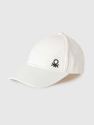 Benetton, Canvas Baseball Hat, Size: S, White, Kids United Colors of Benetton