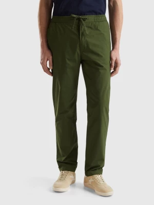 Benetton, Canvas Trousers With Drawstring, size 42, , Men United Colors of Benetton