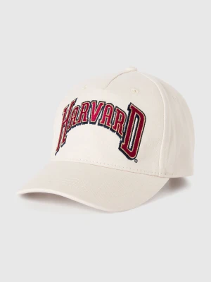 Benetton, Cap With Embroidery ©harvard University, Size: S, Creamy White, Kids United Colors of Benetton
