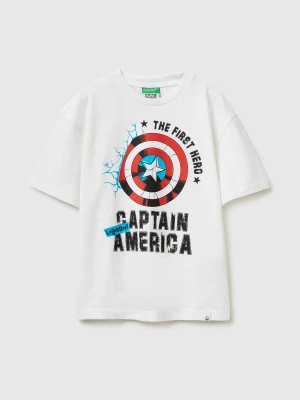 Benetton, Captain America T-shirt ©marvel, Size: XL, White, Kids United Colors of Benetton