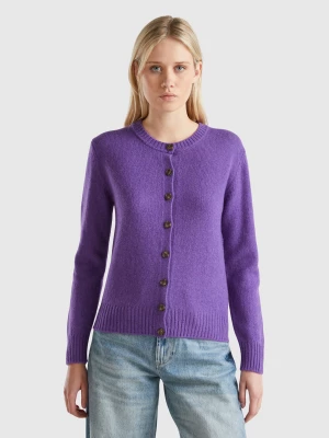 Benetton, Cardigan In Pure Shetland Wool, size XS, , Women United Colors of Benetton