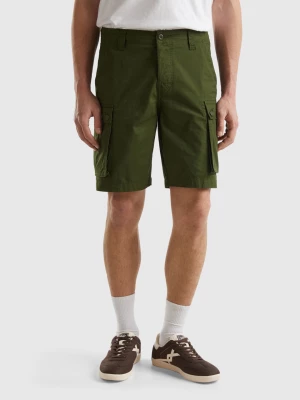 Benetton, Cargo Bermudas In Pure Cotton, size 56, , Men United Colors of Benetton