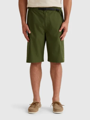Benetton, Cargo Bermudas With Strap, size XS, , Men United Colors of Benetton