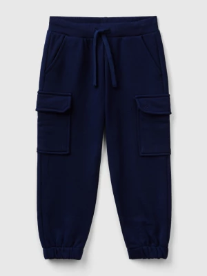 Benetton, Cargo Sweatpants, size 104, Dark Blue, Kids United Colors of Benetton