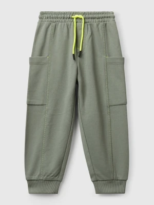 Benetton, Cargo Sweatpants, size 116, Light Green, Kids United Colors of Benetton