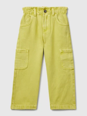 Benetton, Cargo Trousers In Cotton, Size: 116, Kids United Colors of Benetton