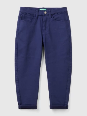 Benetton, Carrot Fit Trousers, size 2XL, Dark Blue, Kids United Colors of Benetton