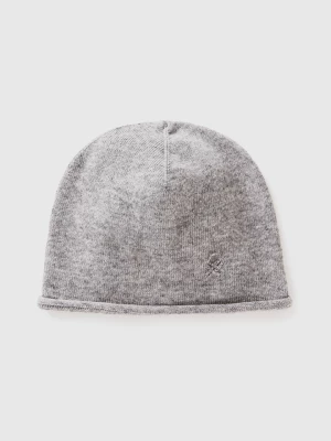 Benetton, Cashmere Blend Cap, size OS, Light Gray, Women United Colors of Benetton