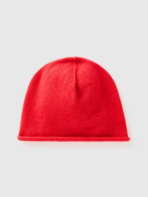 Benetton, Cashmere Blend Cap, size OS, Red, Women United Colors of Benetton
