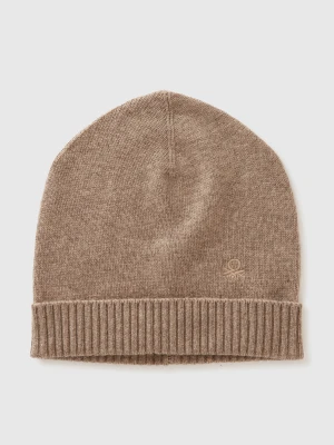 Benetton, Cashmere Blend Hat, Size: OS, Beige, Women United Colors of Benetton