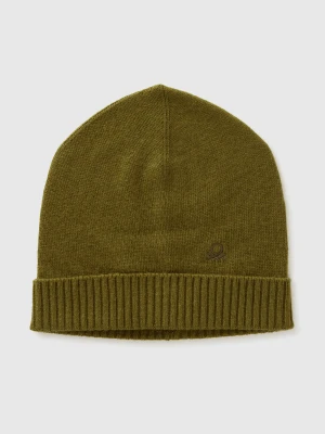 Benetton, Cashmere Blend Hat, Size: OS, Military Green, Women United Colors of Benetton