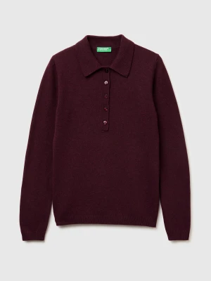 Benetton, Cashmere Blend Knit Polo, Size: XXS, Women United Colors of Benetton