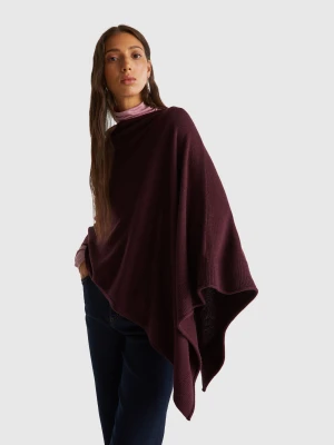 Benetton, Cashmere Blend Poncho, size OS, , Women United Colors of Benetton
