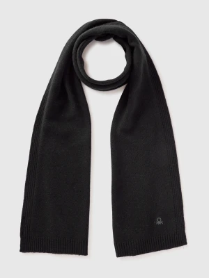 Benetton, Cashmere Blend Scarf, Size: OS, Black, Women United Colors of Benetton