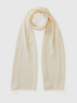 Benetton, Cashmere Blend Scarf, size OS, Creamy White, Women United Colors of Benetton