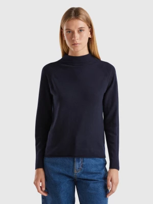 Benetton, Cashmere Blend Sweater, size XL, Dark Blue, Women United Colors of Benetton