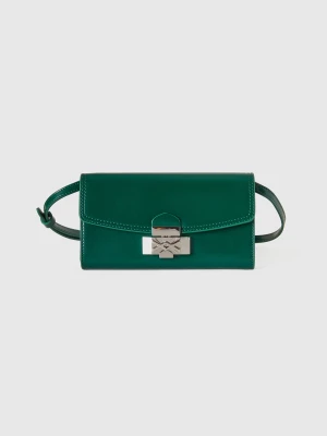 Benetton, Cell Phone Holder Bag With Crossbody Strap, size OS, Dark Green, Women United Colors of Benetton