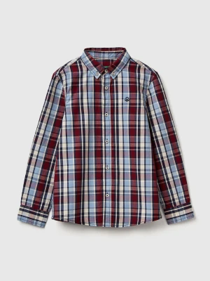Benetton, Check Button-down Shirt, Size: XL, Multi-color, Kids United Colors of Benetton