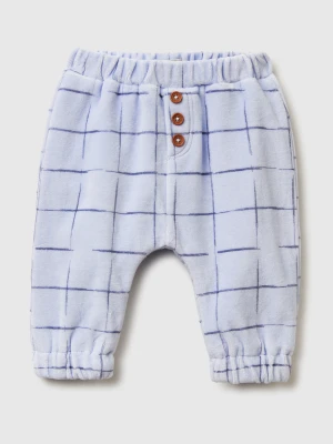 Benetton, Check Chenille Trousers, Size: 82, Sky Blue, Kids United Colors of Benetton