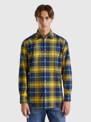 Benetton, Check Flannel Shirt, size XL, Multi-color, Men United Colors of Benetton