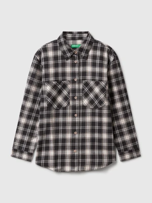 Benetton, Check Shirt With Pockets, Size: XL, Multi-color, Kids United Colors of Benetton