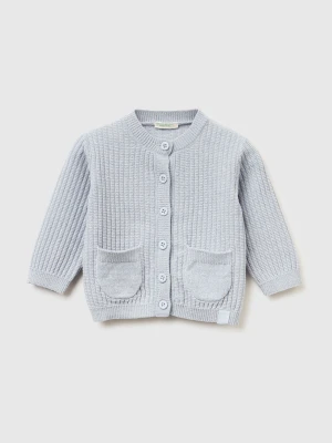 Benetton, Chenille Cardigan, Size: 82, Sky Blue, Kids United Colors of Benetton