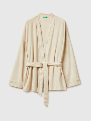 Benetton, Chenille Cardigan, Size: XXS, Beige, Women United Colors of Benetton