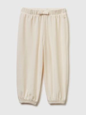 Benetton, Chenille Trousers, Size: 110, Creamy White, Kids United Colors of Benetton