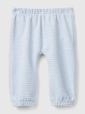 Benetton, Chenille Trousers With Embroidery, size 74, Sky Blue, Kids United Colors of Benetton