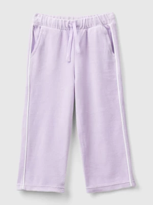 Benetton, Chenille Trousers With Logo, size 116, Lilac, Kids United Colors of Benetton