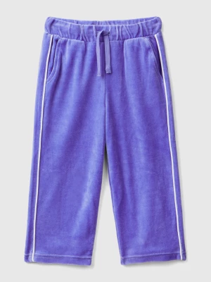 Benetton, Chenille Trousers With Logo, size 116, Periwinkle, Kids United Colors of Benetton