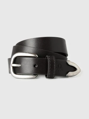 Benetton, Classic Belt With Buckle, Black, Kids United Colors of Benetton