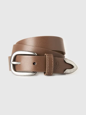 Benetton, Classic Belt With Buckle, Brown, Kids United Colors of Benetton