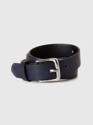 Benetton, Classic Belt With Buckle, size M-L, Dark Blue, Kids United Colors of Benetton