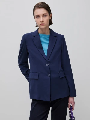Benetton, Classic Lined Jacket, Dark Blue, Women United Colors of Benetton